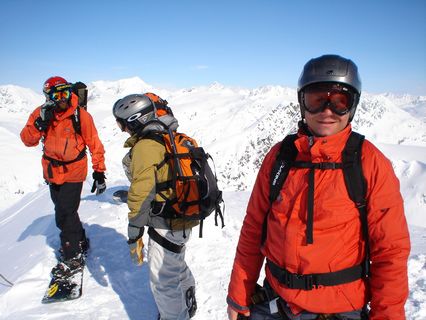 Der Guide will wirklich da runter!